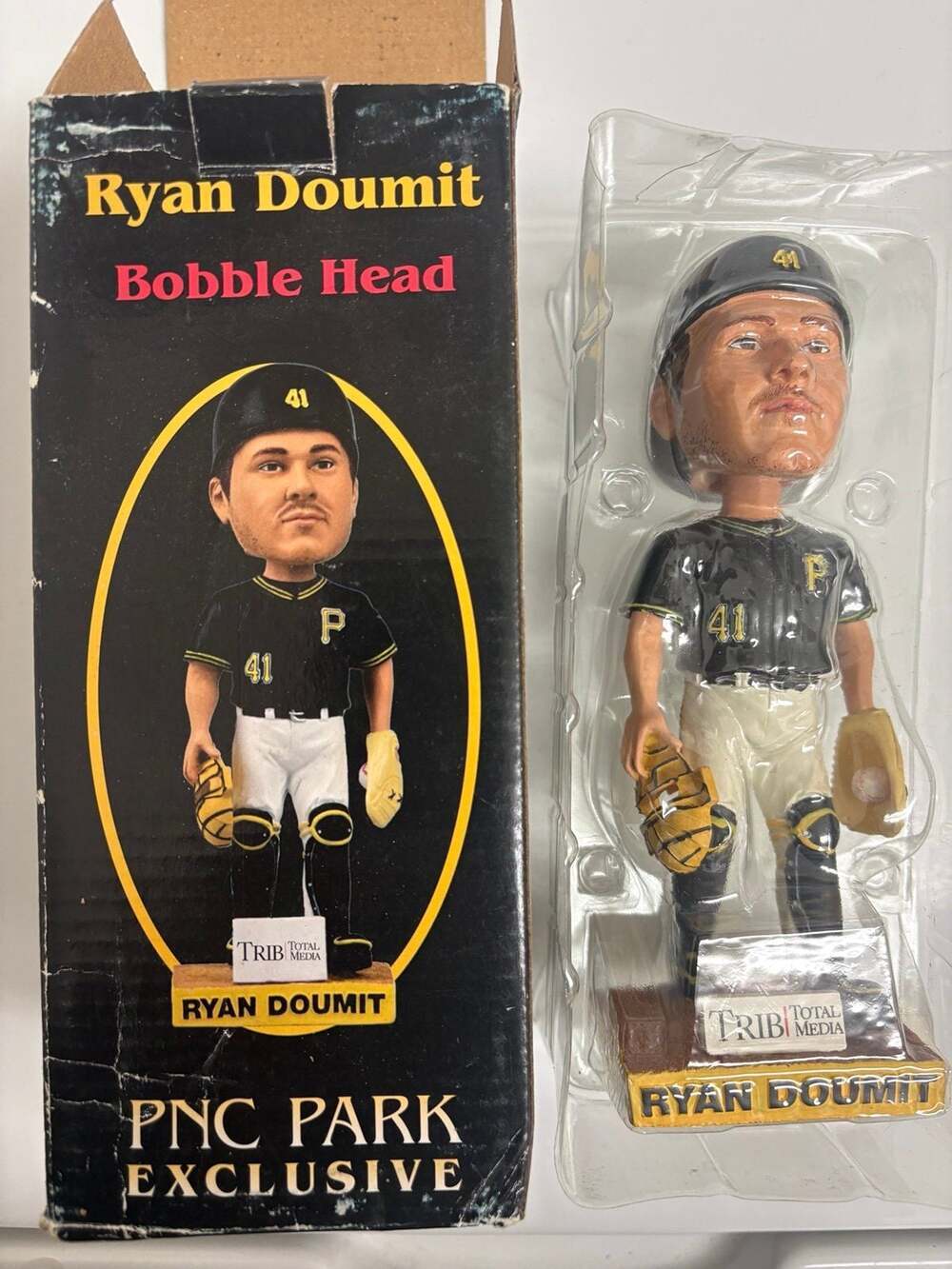 Ryan Doumit Bobblehead Pittsburgh Pirates #41 PNC Park Exclusive With Box